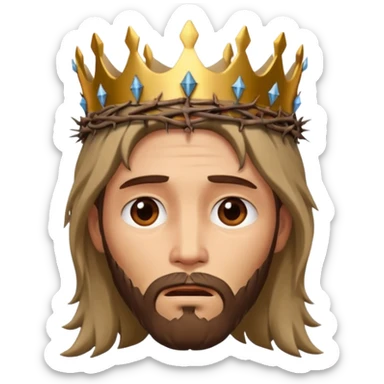 Jesus thorn crown sticker