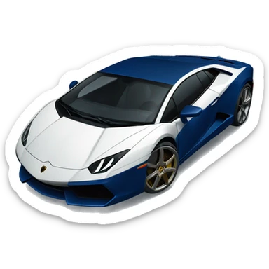 Navy blue Lamborghini  sticker