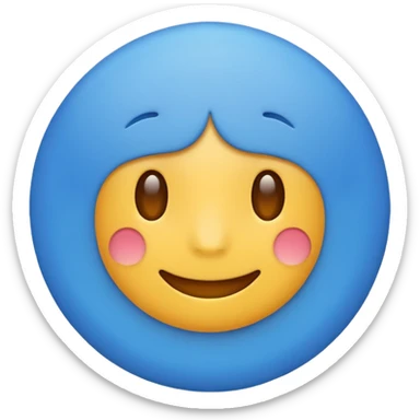 Create a verify meta parody badge  emoji with this ✅🔵 sticker