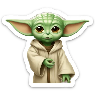 BABYU YODA IMPRESSED sticker
