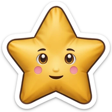 star shaped bag sticker