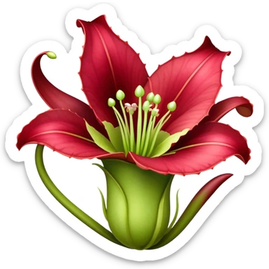  carnivorous plant flower sticker