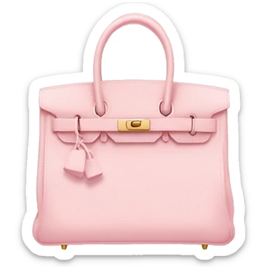 Pastel pink birkin bag sticker