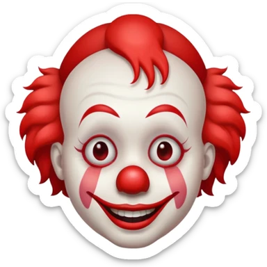 sad clowns sticker