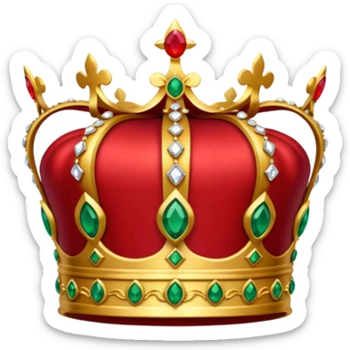 RED Crown King sticker