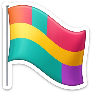 Floptropica flag sticker