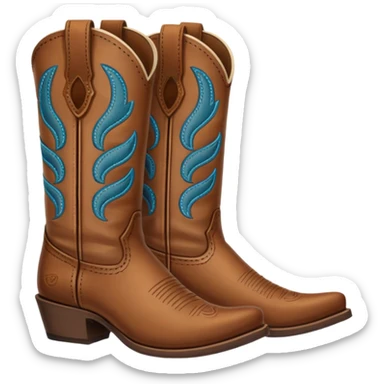 Cowboy boots sticker