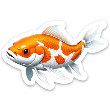 Koi fish emoji sticker