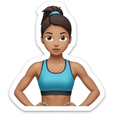 fitness woman sticker