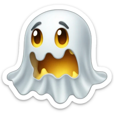Fantasma con corona sticker