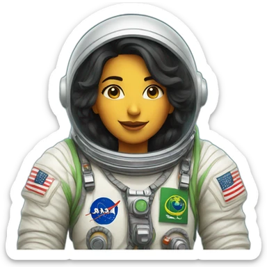 Saudi woman astronaut sticker