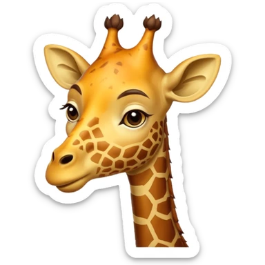 king giraffe sticker
