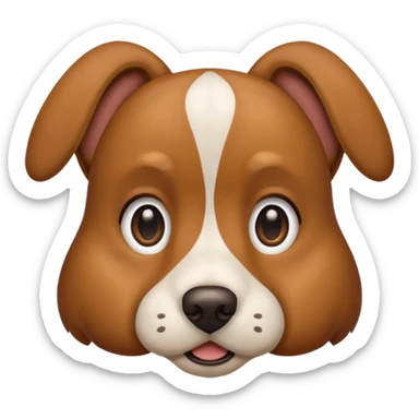 A dog looking sideways sticker