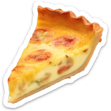 Quiche lorraine slice sticker