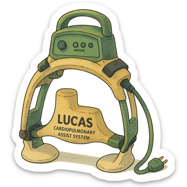 ghibli style Lund University Cardiopulmonary Assist System (LUCAS) device sticker