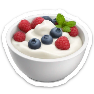 Yogurt bowl sticker