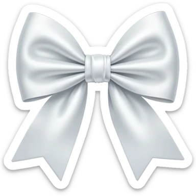 Бантик білий  sticker