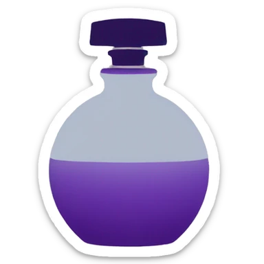 perfume/cologne silhouette sticker