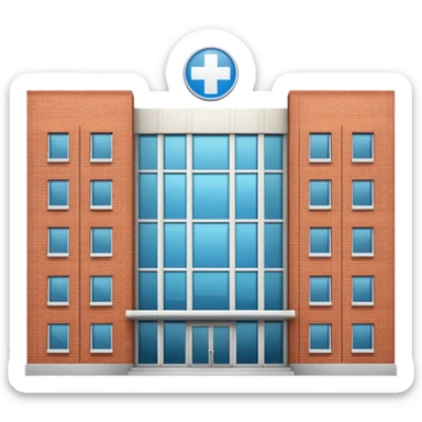 hospital built sticker