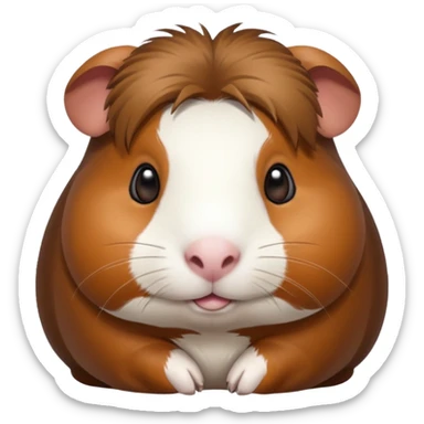 guinea pig with a mole on the left side sticker
