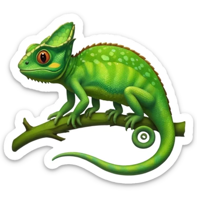 Chameleon from ralunzel sticker