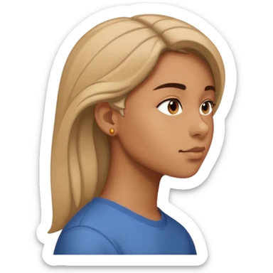 side profile side eye sticker