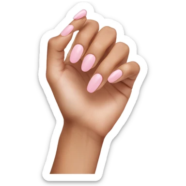 Light pink nails sticker
