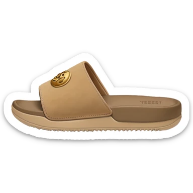 yeezy tan slide sandal sticker