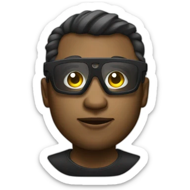 techno music producer rave sticker