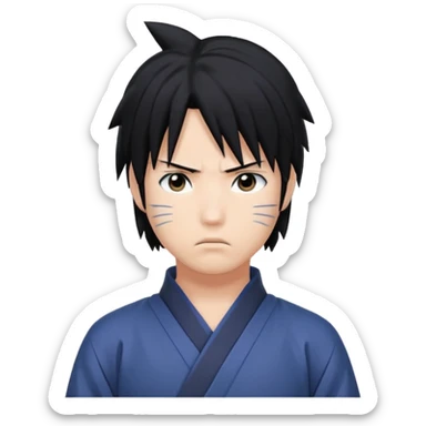Sasuke on pose sticker