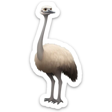 ostrich full body sticker