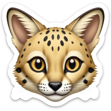 Serval-Genet-Civet-hybrid sticker