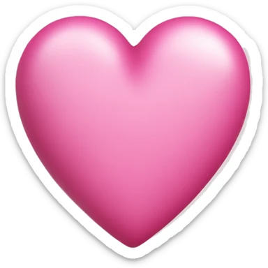 Pink Christmas heart sticker