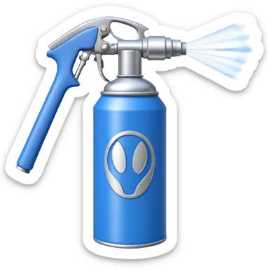 bug spray handheld spraycan sticker