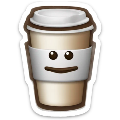 A nice cup of coffee on a cold Serbian morning  sticker