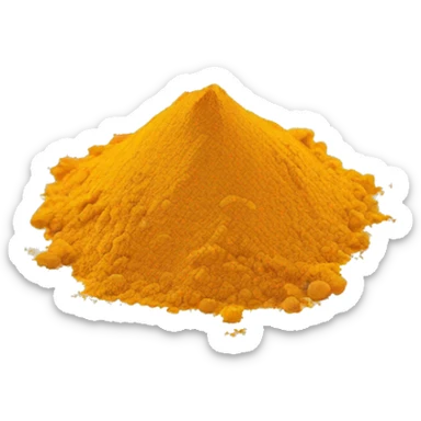 turmeric powder sticker
