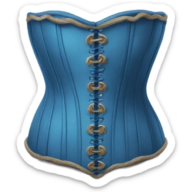 Blue corset  sticker