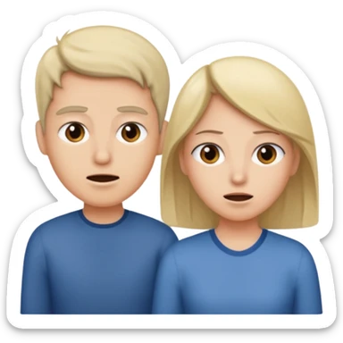 one person interrupting when the other person is speaking sticker