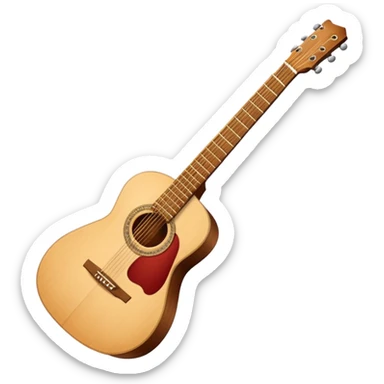 acoustic guitar sticker