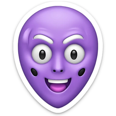 Light purple heart emoji with a Ghostface face sticker