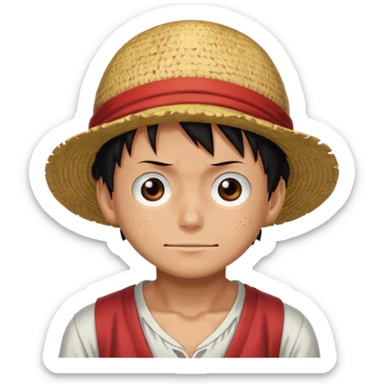 Luffy from one piece sticker