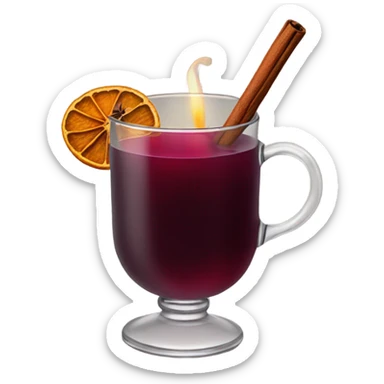 Mulled wine with star anise sticker