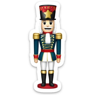 christmas nutcracker full body sticker
