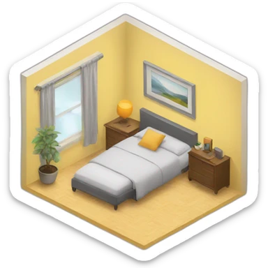 ai designing a room sticker