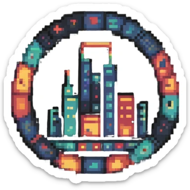 indie music festival with multiple artists sticker