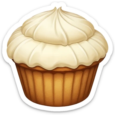 white brown vanilla muffin sticker