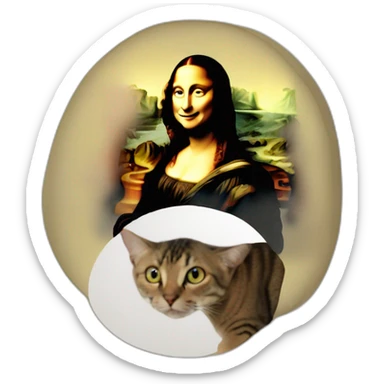 Dessin de Mona Lisa sticker