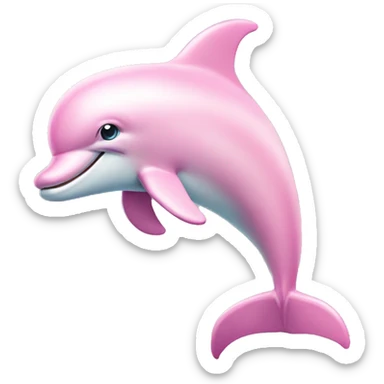 Pastel-pink-colors-dolphin sticker