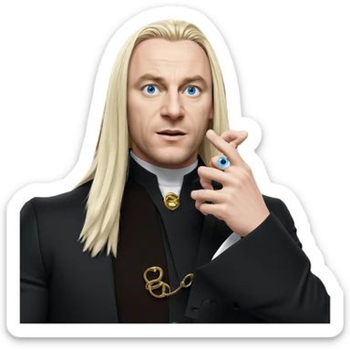 blonde boy with blue eyes sticker