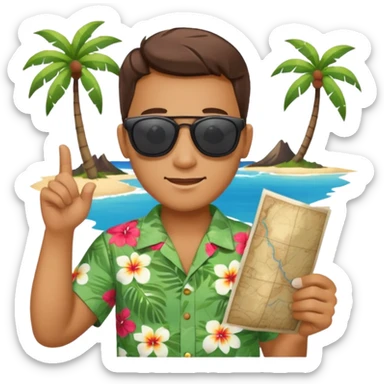 unique looking tourist sticker